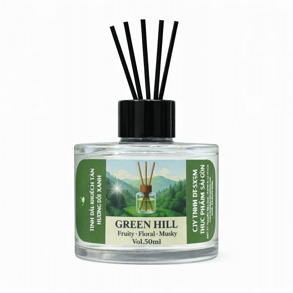 Tinh dau khuech tan huong doi xanh cho phong khach 50ml Tinh dau khuech tan huong doi xanh cho phong khach 50ml