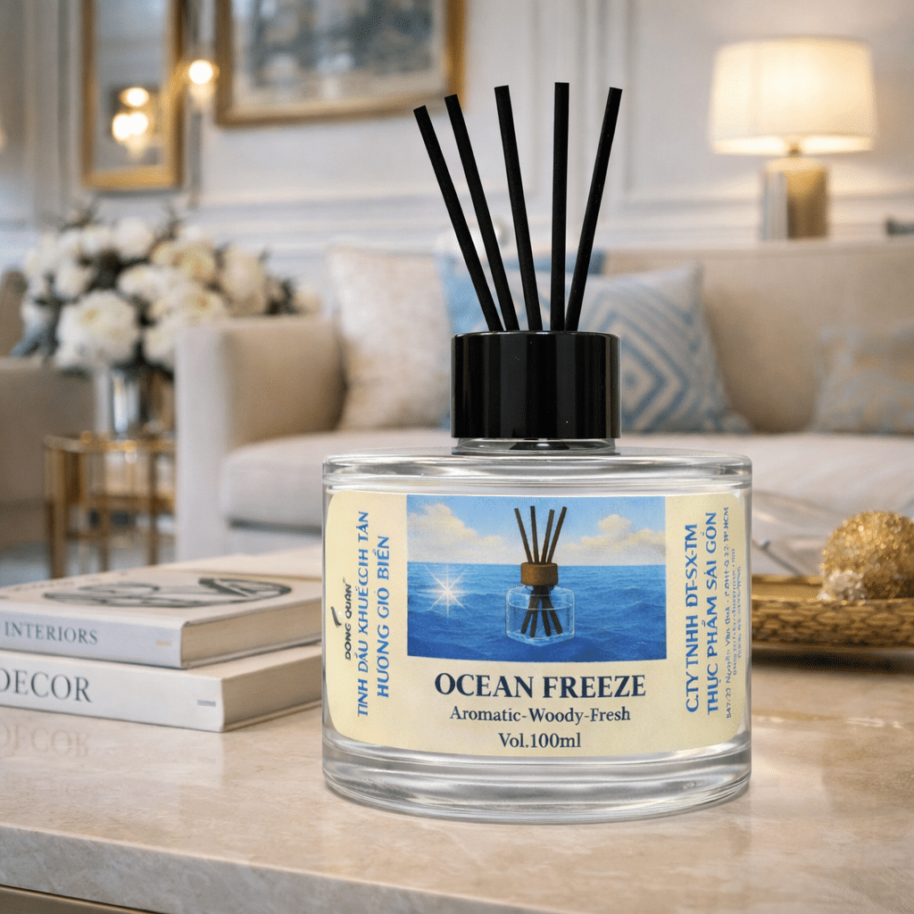 Tinh dau tan huong gio bien cho phong khach