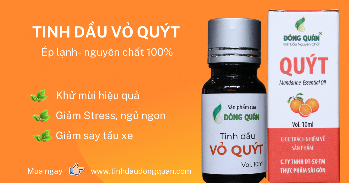 Tinh dầu vỏ quýt ép lạnh nguyên chất - Khử mùi, giảm stress hiệu quả 6 Tinh dầu vỏ quýt ép lạnh nguyên chất 100%