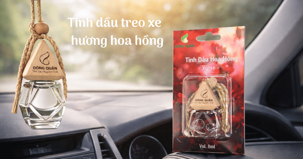 Tinh dầu treo xe hương Hoa Hồng – Dịu dàng, sang trọng và đầy cảm xúc 3 Tinh dau treo xe huong hoa hong