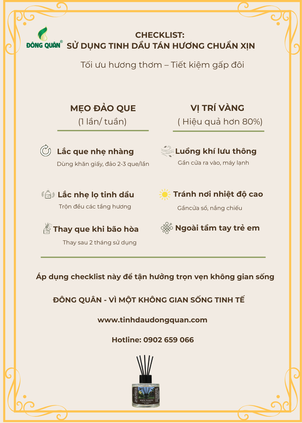 Huong dan su dung que khuech tan tinh dau dung cach