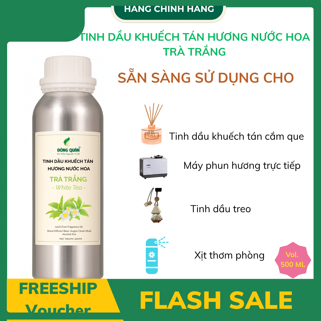 Tinh dau khuech tan huong tra trang thom phong cho spa