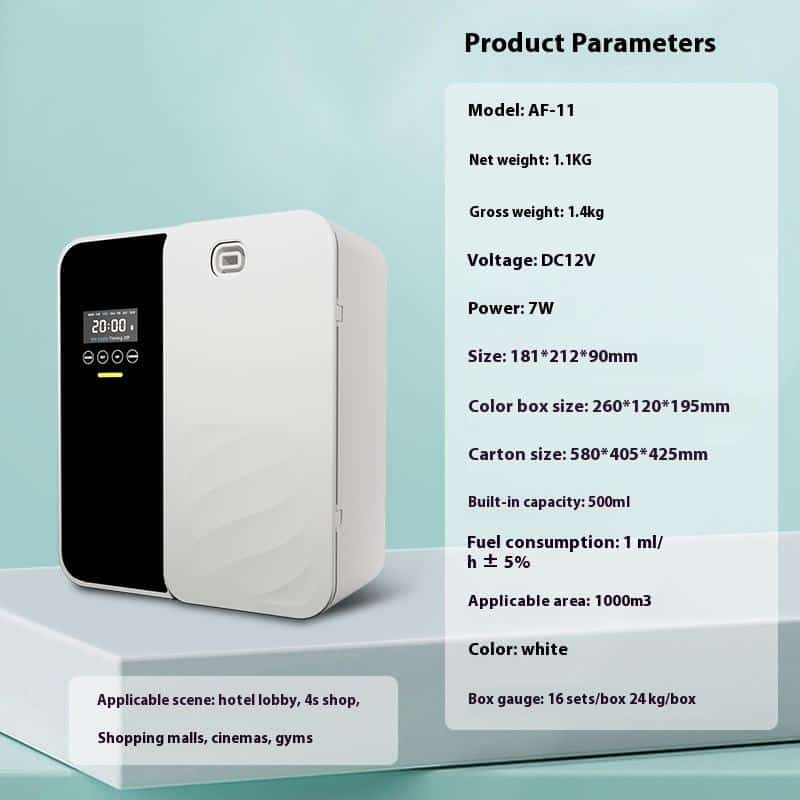 Máy Khuếch Tán Tinh Dầu AF-11 3 Thong so May khuech tan tinh dau khach san model AF-11