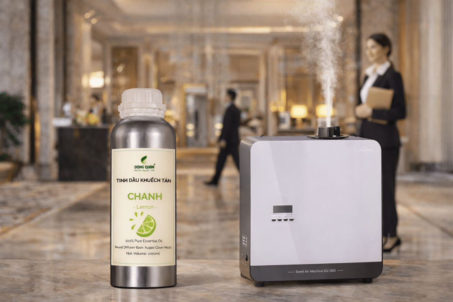 Tinh dau chanh thom phong khach san dung cho may cong suat lon