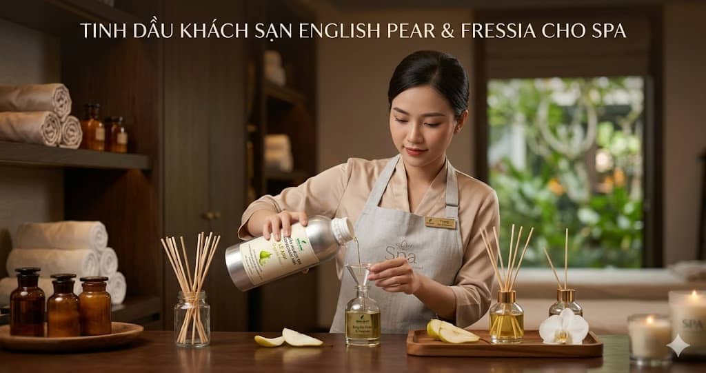 Tinh dau khach san english pear & freesia