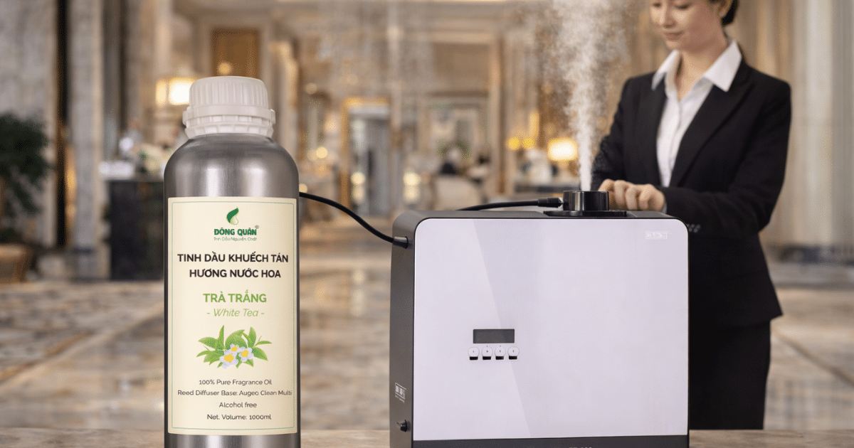 Tinh dau thom phong khach san huong tra trang cao cap