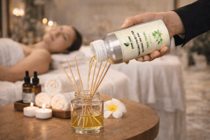 Tinh dau tra trang refill chai khuech tan cam que