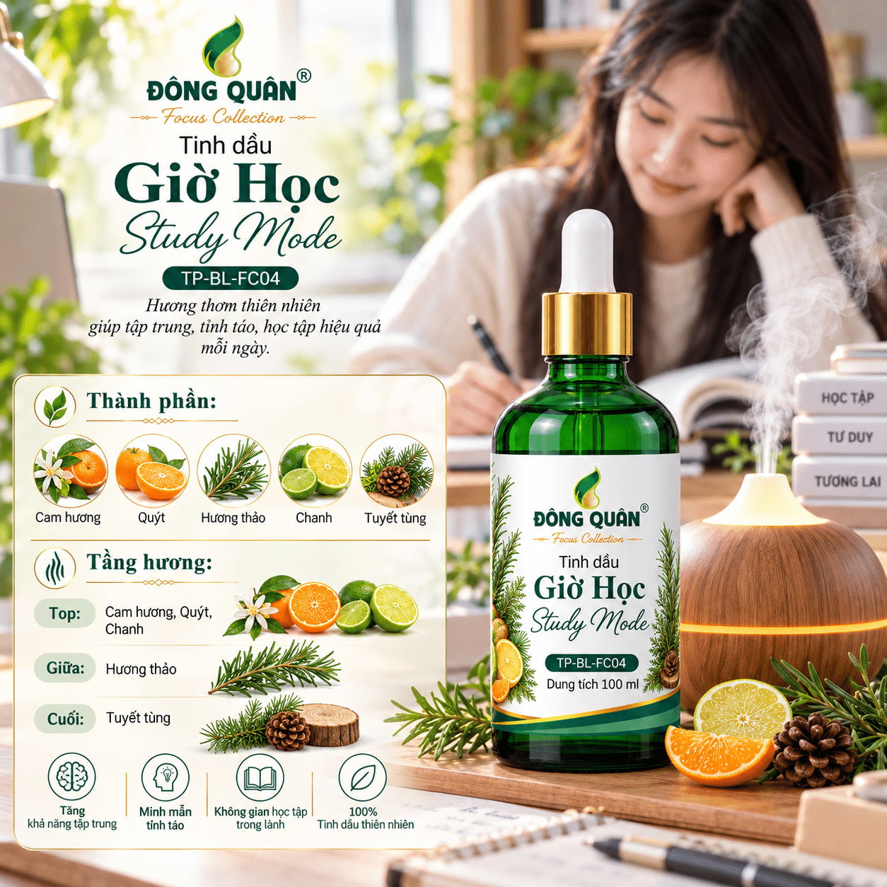 Tinh Dầu Học Tập – Giờ Học / Study Mode 6 Tinh Dầu Học Tập – Giờ Học / Study Mode - Ảnh 6
