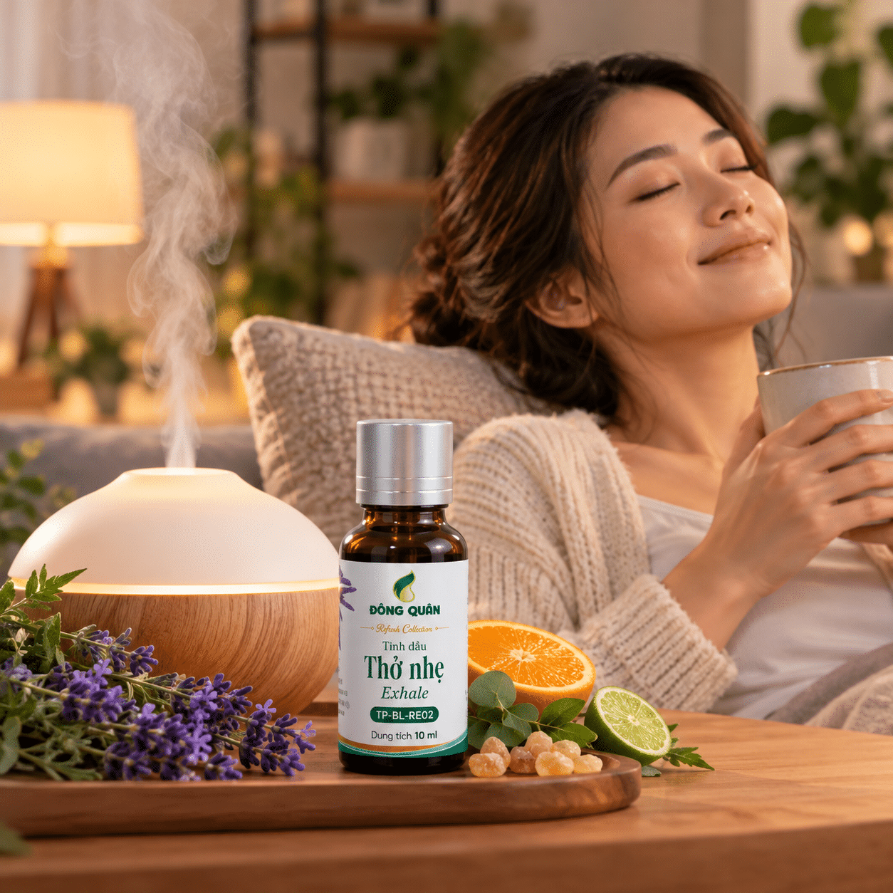 Tinh Dầu Thư Giãn Đầu Óc – Thở Nhẹ / Exhale 2 Tinh Dầu Thư Giãn Đầu Óc – Thở Nhẹ / Exhale - Ảnh 2
