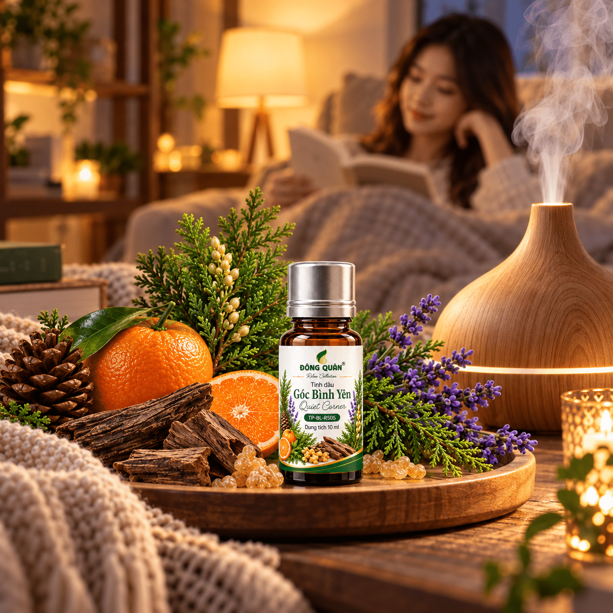 Tinh Dầu Thư Giãn Đọc Sách Quiet Corner | Đông Quân 2 Tinh Dầu Thư Giãn Đọc Sách Quiet Corner | Đông Quân - Ảnh 2