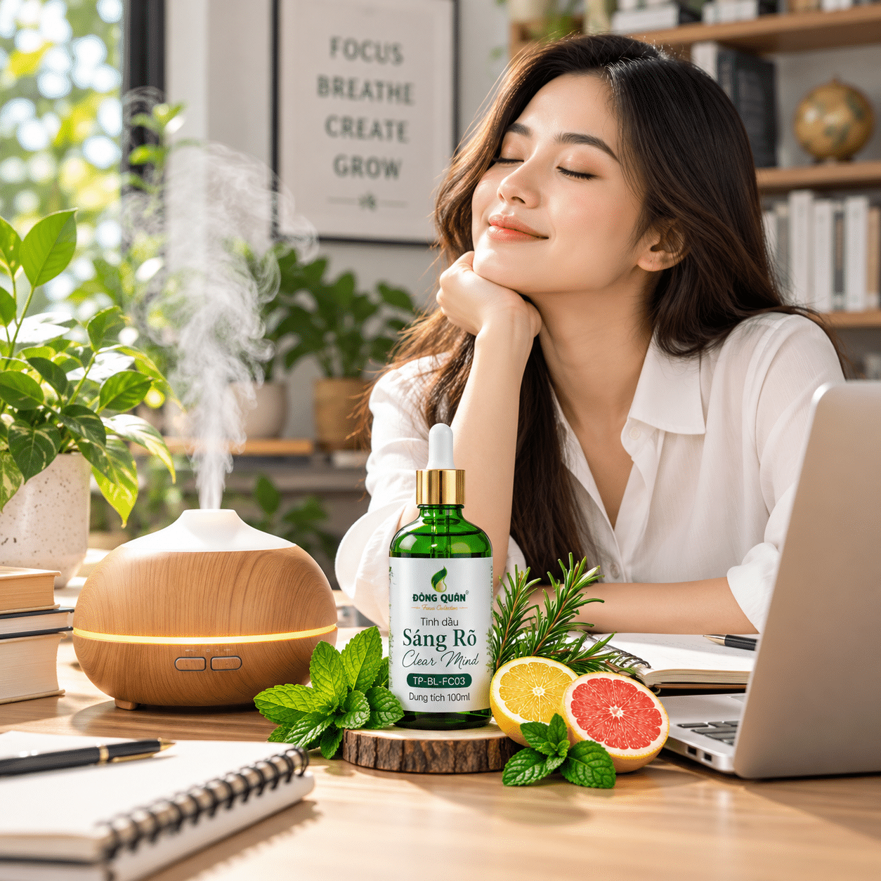 Tinh Dầu Tỉnh Táo – Sáng Rõ Đông Quân/ Clear Mind 3 Tinh Dầu Tỉnh Táo – Sáng Rõ Đông Quân/ Clear Mind - Ảnh 3