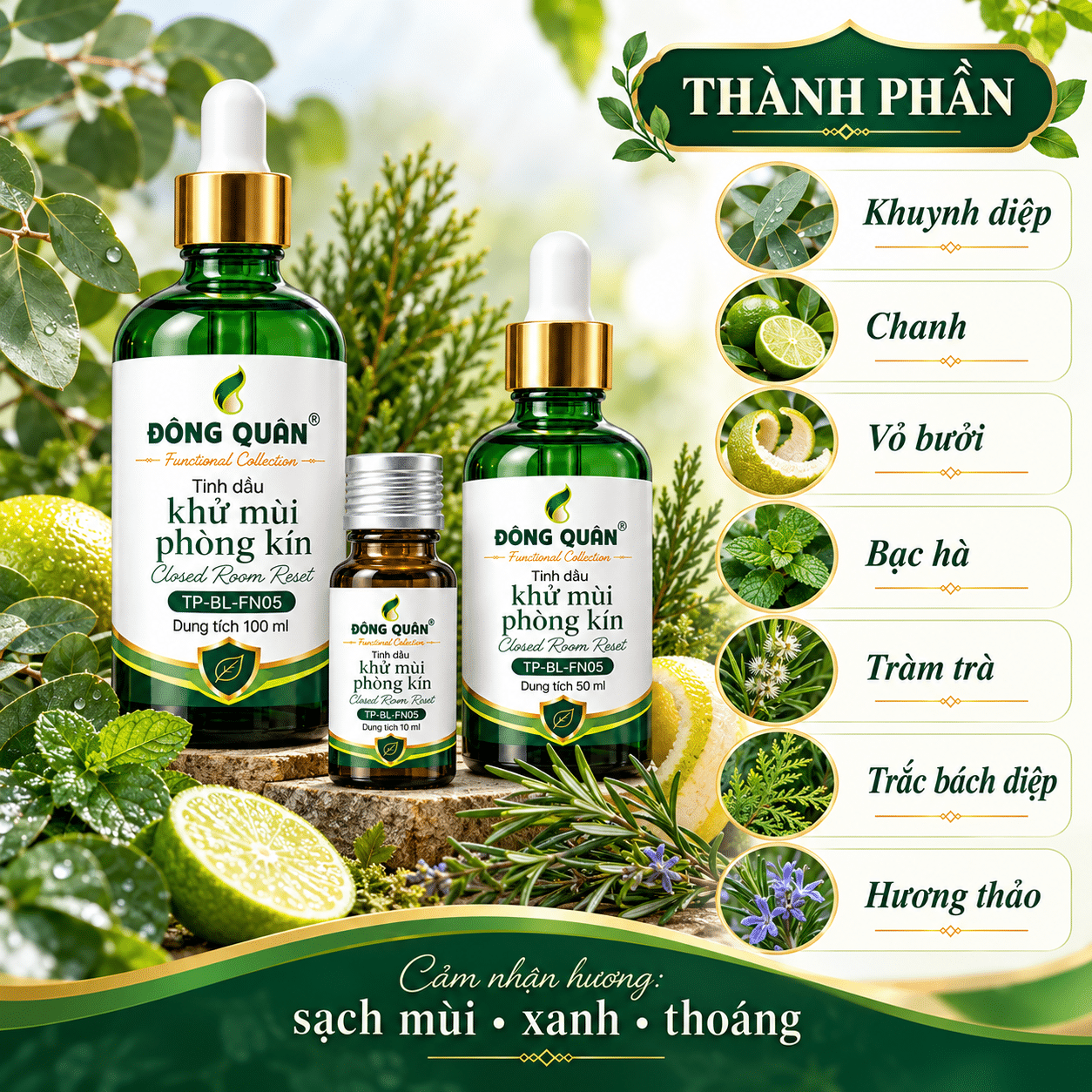 Tinh Dầu Khử Mùi Phòng Kín – Phòng Kín Tươi Mới / Closed Room Reset 5 Tinh Dầu Khử Mùi Phòng Kín – Phòng Kín Tươi Mới / Closed Room Reset - Ảnh 5
